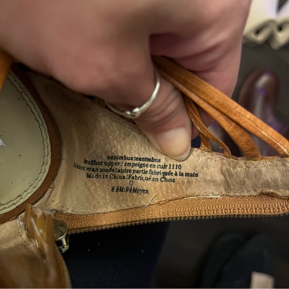 Enzo Angialini leather straps sandals,size 8.5,summer/spring fashion,small wedge - Picture 12 of 12